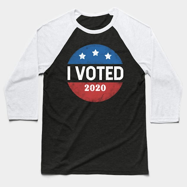 I Voted 2020 Baseball T-Shirt by Rebrand